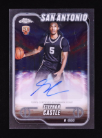 Stephon Castle 2024-25 Topps Chrome Autographs #TCASCA RC at PristineAuction.com