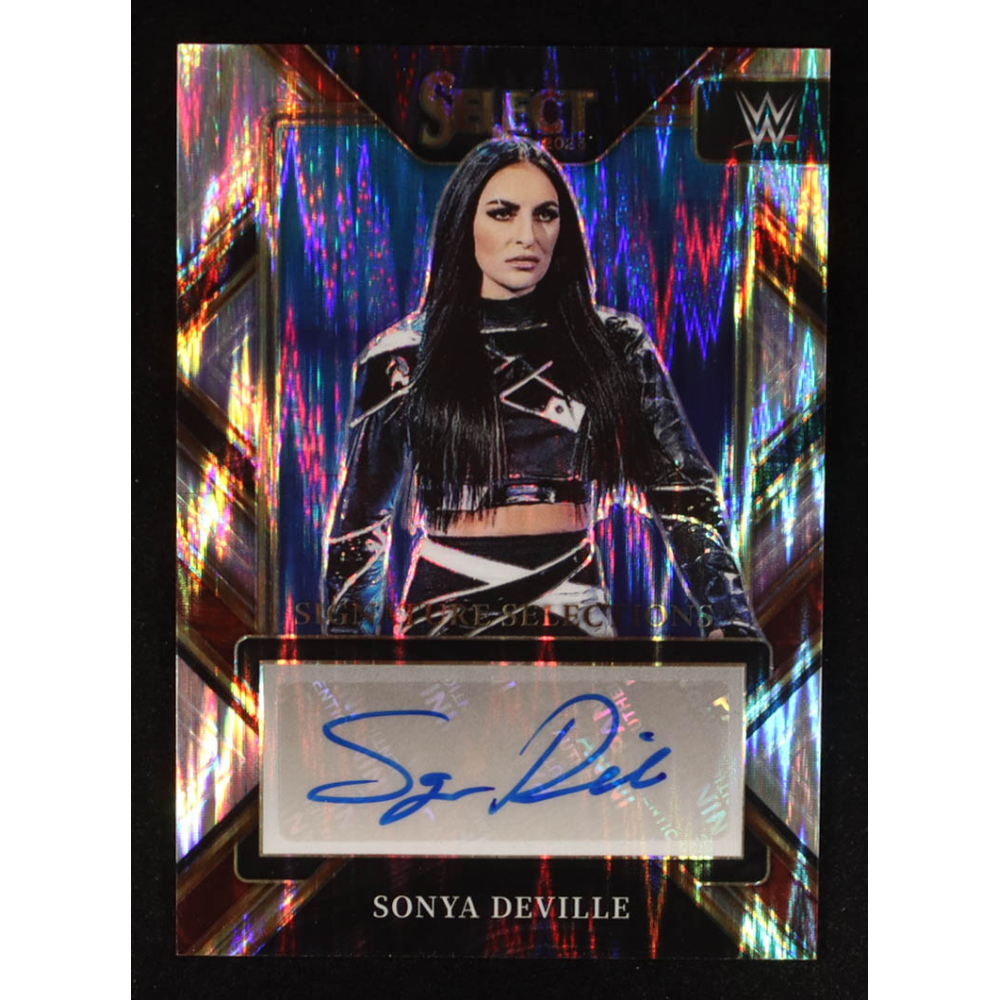 Sonya Deville 2023 Select WWE Signature Selections Prizms Flash #SLSDV at PristineAuction.com
