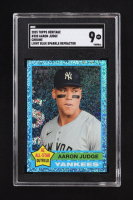 Aaron Judge 2025 Topps Heritage Chrome Light Blue Sparkle Refractors #380 (SGC 9) at PristineAuction.com