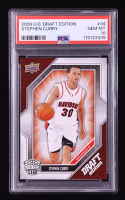 Stephen Curry 2009-10 Upper Deck Draft Edition #34 SP RC (PSA 10) at PristineAuction.com