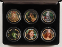 "Wizard of Oz" LE Merrick Mint 24k Gold Coin Set With (6) Colorized Coins with Original Display Case at PristineAuction.com