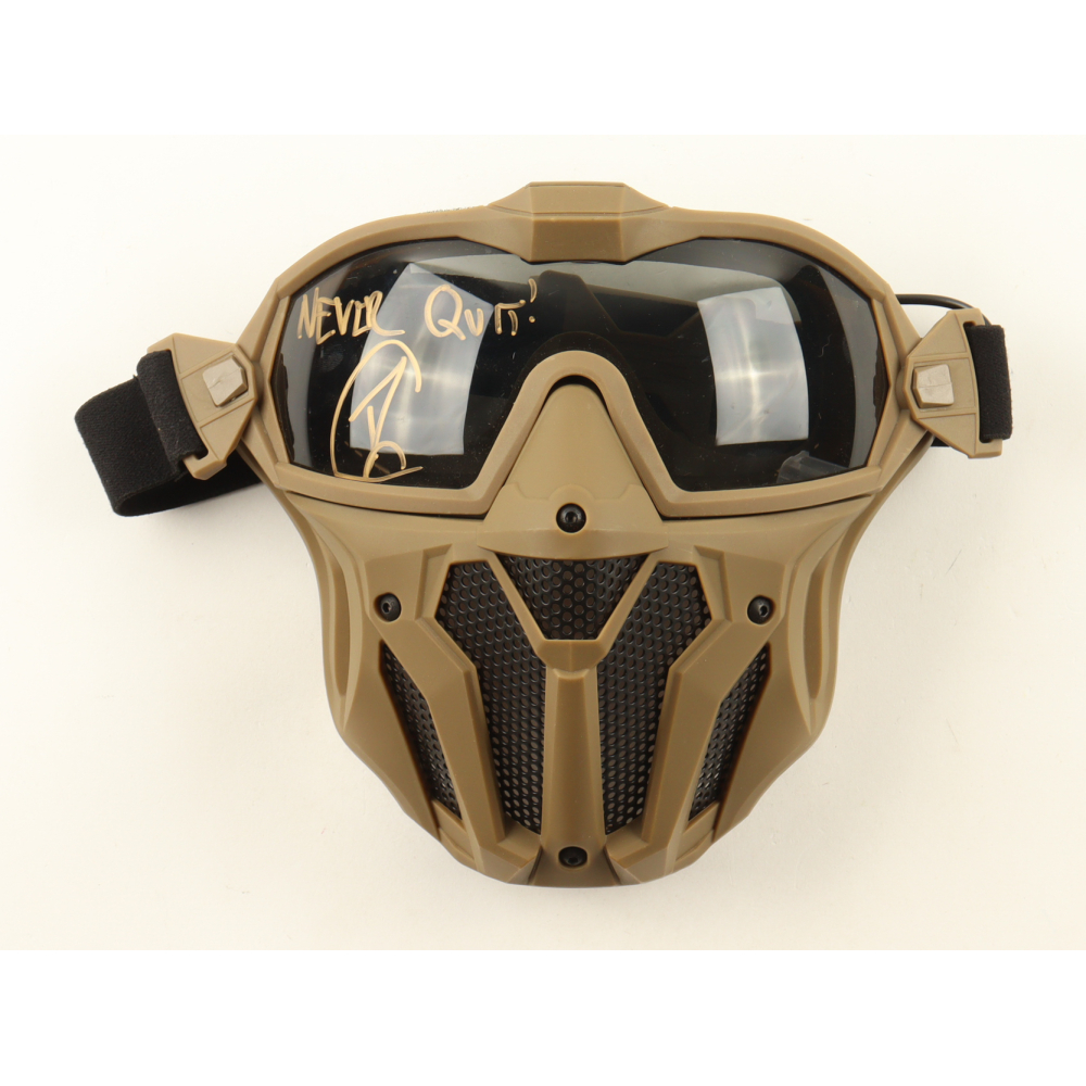 Robert O'Neill Signed Tactical Mask Inscribed "Never Quit!" (PSA) at PristineAuction.com