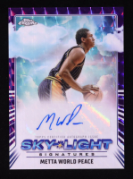 Metta World Peace 2024-25 Topps Chrome Sky-Light Signatures Purple Geometric Refractors #SLSMW at PristineAuction.com