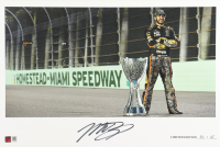 Martin Truex Jr. Signed LE "2017 NASCAR Champion" 12x18 Print (PA) at PristineAuction.com