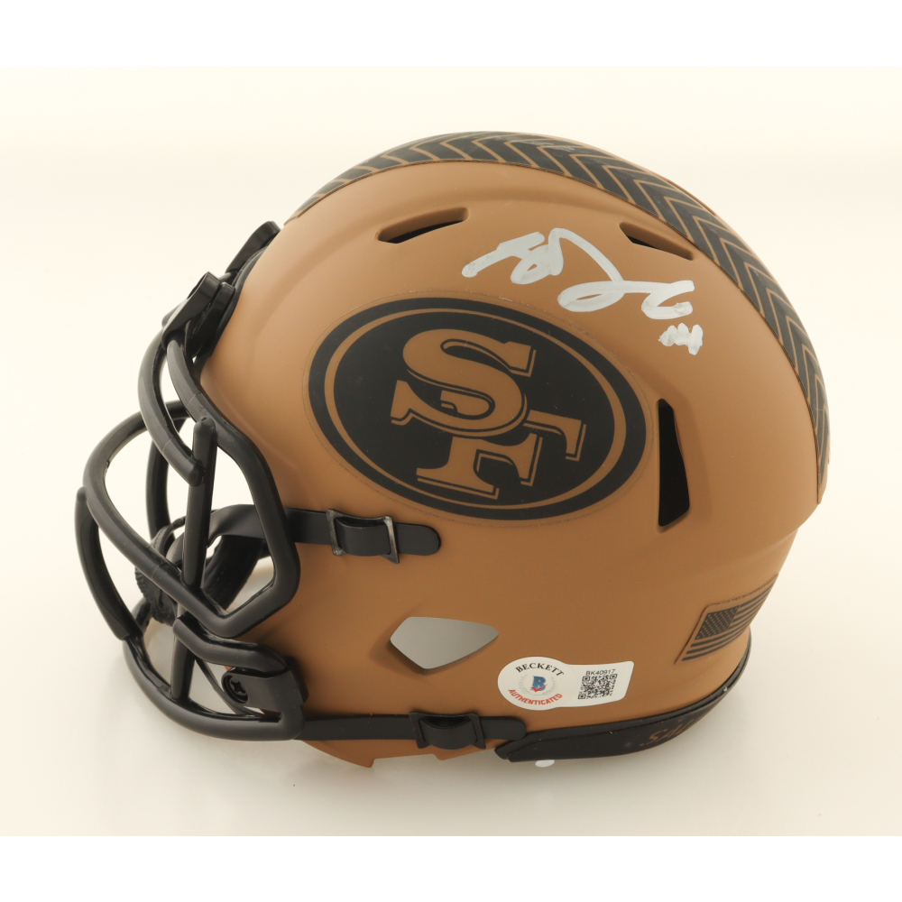 Sam Darnold Signed 49ers Salute To Service Alternate Speed Mini Helmet (Beckett) at PristineAuction.com