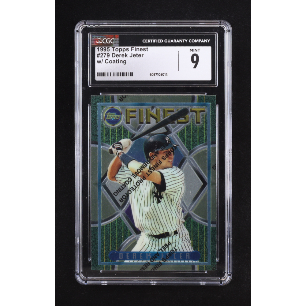Derek Jeter 1995 Finest W/Coating #279 RC (CGC 9) at PristineAuction.com