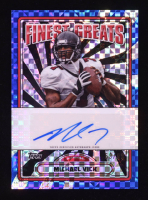Michael Vick 2024 Finest Greats Autographs Blue Checkerboard Refractors #FGMV #59/99 at PristineAuction.com