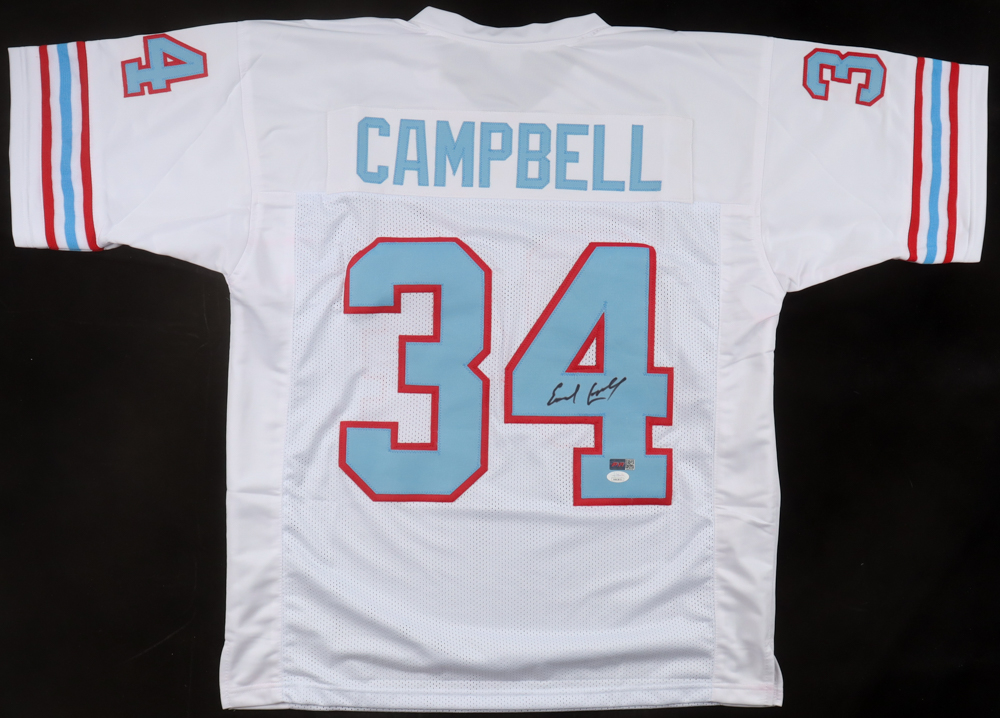 Earl Campbell Signed Jersey (JSA) at PristineAuction.com Earl Campbell Signed Jersey (JSA) at PristineAuction.com