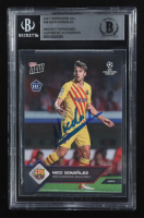 Nico Gonzalez Signed 2021-22 Topps Now UEFA Champions League #38 RC (Beckett) at PristineAuction.com