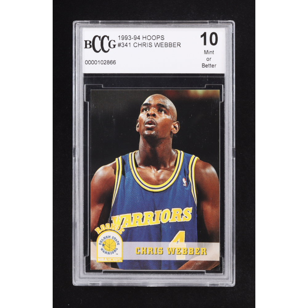 Chris Webber 1993-94 Hoops #341 RC (BCCG 10) at PristineAuction.com