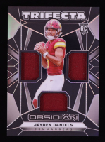 Jayden Daniels 2024 Panini Obsidian Trifecta Swatches #3 RC at PristineAuction.com