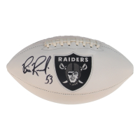 Bill Romanowski Signed Raiders Logo Football (Beckett) at PristineAuction.com