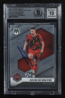 Kevin De Bruyne Signed 2021-22 Panini Mosaic Road to the FIFA World Cup Qatar #194 (BGS | Auto Grade 10) at PristineAuction.com
