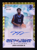 Jaren Jackson Jr. 2024-25 Topps Chrome Sky-Light Signatures Gold Geometric Refractors #SLSJJJ #08/50 at PristineAuction.com