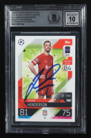 Jordan Henderson Signed 2022-23 Topps Match Attax UEFA Club Competitions #37 (BGS | Auto Grade 10) at PristineAuction.com