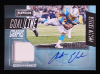 Austin Ekeler 2020 Panini Playbook Goal Line Graphs Jersey Autographs #3 #179/199 at PristineAuction.com