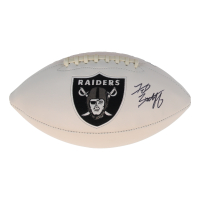 Fred Biletnikoff Signed Raiders Logo Football (Beckett) at PristineAuction.com