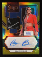 Bianca Belair 2024 Select WWE Autographed Memorabilia Gold Prizms #AMBBL #05/10 at PristineAuction.com
