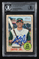 Fernando Tatis Jr. Signed 2017 Topps Heritage Minors #99 RC (Beckett) at PristineAuction.com