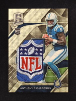 Anthony Richardson 2023 Panini Spectra Monumental Memorabilia Gold NFL Shield #4 RC #1/1 at PristineAuction.com