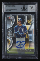 Manny Machado Signed 2020 Bowman's Best #15 (Beckett | Auto Grade 10) at PristineAuction.com