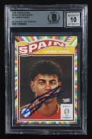 Lamine Yamal Signed 2024 Topps Living Road to UEFA Euro #4 RC (Beckett | Auto Grade 10) at PristineAuction.com