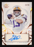 Garrett Nussmeier 2024 Leaf Trinity #BAGN1 #24/99 RC at PristineAuction.com