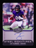 Zay Flowers 2023 Panini Plates and Patches Rookie Steel Signatures #8 RC #59/300 at PristineAuction.com