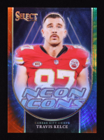 Travis Kelce 2023 Select Neon Icons Prizm Tie Dye #5 #8/25 at PristineAuction.com