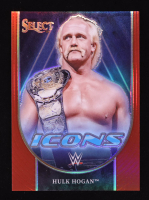 Hulk Hogan 2024 Select WWE Icons Red Prizms #1 #7/99 at PristineAuction.com