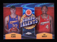 Ace Bailey / Cooper Flagg 2024 Topps Chrome McDonald's All American Combo Talents Blue RayWave Refractors #COTCOF RC at PristineAuction.com