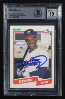 Sammy Sosa Signed 1990 Fleer #548 RC (Beckett | Auto Grade 10) at PristineAuction.com