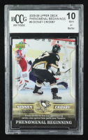 Sidney Crosby 2005-06 Upper Deck Phenomenal Beginnings #9 RC (BCCG 10) at PristineAuction.com