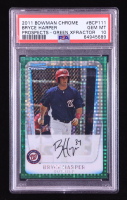 Bryce Harper 2011 Bowman Chrome Prospects Green X-Fractors #BCP111 RC (PSA 10) at PristineAuction.com
