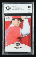 Shohei Ohtani 2018 Leaf Ohtani Baseball #LB01 RC (BCCG 10) at PristineAuction.com
