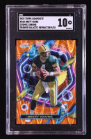 Brett Favre 2023 Topps Composite Cosmic Orange Galactic Refractors #268 #9/25 (SGC 10) at PristineAuction.com