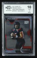 Patrick Mahomes II 2017 Sage Hit Premier Draft Peak Performance #PKPM RC (BCCG 10) at PristineAuction.com