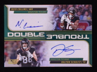 Nico Collins / Dalton Schultz 2025 Score Double Trouble Autographs #12 #018/100 at PristineAuction.com