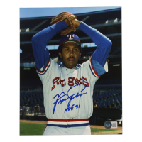 Ferguson Jenkins Signed Rangers 8x10 Photo Inscribed "HOF 91" (Beckett) at PristineAuction.com