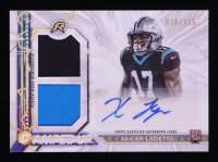 Xavier Legette 2024 Topps Resurgence Amped Up Rookie Patch Autographs White Surge #AUXL #078/125 RC at PristineAuction.com