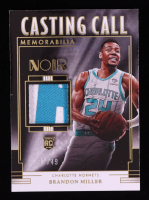 Brandon Miller 2023-24 Panini Noir Casting Call Memorabilia Prime #19 #01/49 RC at PristineAuction.com