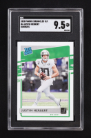 Justin Herbert 2023 Panini Chronicles Draft Picks Donruss Retro Green #4 RC (SGC 9.5) at PristineAuction.com