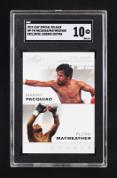 Manny Pacquaio / Floyd Mayweather 2022 Leaf Special Release Exclusive Legends #MPFM (SGC 10) at PristineAuction.com