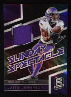 Justin Jefferson 2024 Panini Spectra Sunday Spectacle Materials #17 #20/99 at PristineAuction.com