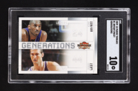 Jerry West / Kobe Bryant 2009-10 Panini Threads Generations #1 (SGC 10) at PristineAuction.com