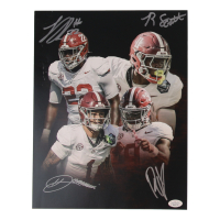Alabama Crimson Tide | 11x14 Photo Signed by (4) with LT Overton, Rico Scott (JSA) at PristineAuction.com