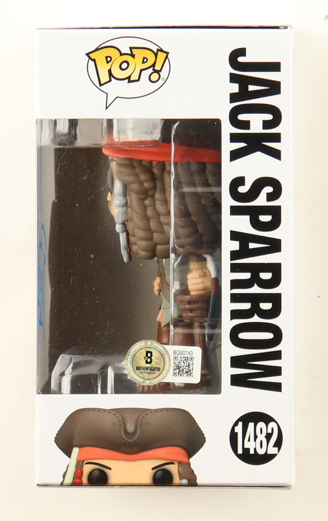 Johnny Depp Signed "Pirates of the Caribbean" Jack Sparrow #1482 Funko Pop! Vinyl Figure (Beckett) at PristineAuction.com Johnny Depp Signed "Pirates of the Caribbean" Jack Sparrow #1482 Funko Pop! Vinyl Figure (Beckett) at PristineAuction.com