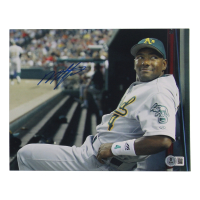 Miguel Tejada Signed Athletics 8x10 Photo (Beckett) at PristineAuction.com