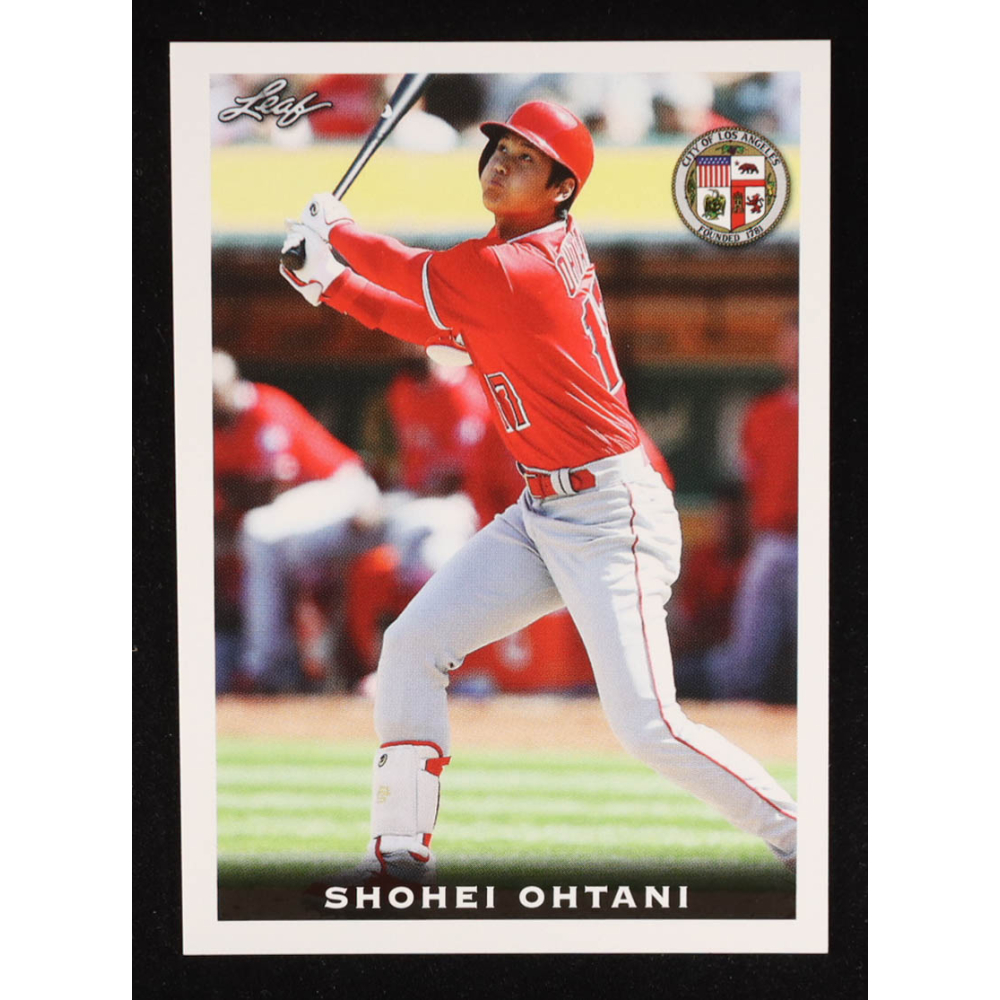 Shohei Ohtani 2018 Leaf National Convention Shohei Ohtani #Rookie03 RC at PristineAuction.com