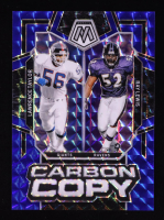 Lawrence Taylor / Ray Lewis 2024 Panini Mosaic Carbon Copy Mosaic Blue #15 #20/99 at PristineAuction.com